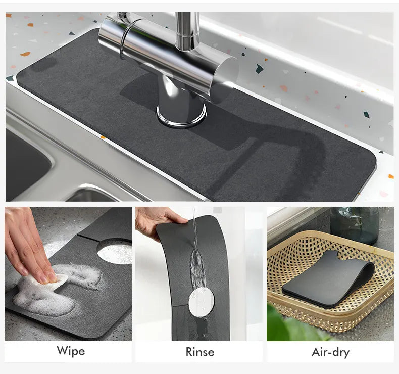 Diatomite Faucet Absorbent Pad