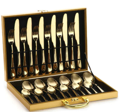 Golden Elegance Cutlery Set